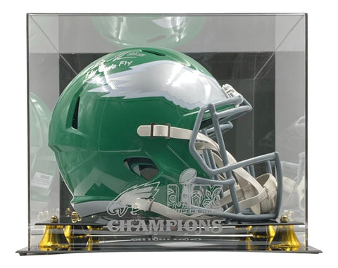 Brandon Graham Signed Kelly Green Replica Helmet Fly Eagles JSA w/ SB 59 LIX