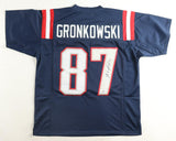 Rob Gronkowski Signed New England Patriots Jersey (PSA) 4xSuper Bowl Champ / TE