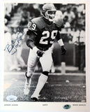 Bernard Jackson Autographed Denver Broncos B/W 8x10 Photo JSA COA