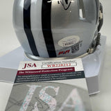 Autographed/Signed Drew Pearson Dallas Cowboys Mini Football Helmet JSA COA