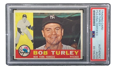 Bob Turley Signed 1960 Topps #270 New York Yankees Trading Card PSA/DNA