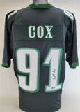 Fletcher Cox Signed Philadelphia Eagle Black Jersey (Beckett Holo) 4xPro Bowl DE