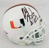 Russell Maryland "2x Natl Champ" Signed Miami Hurricanes Mini Helmet (JSA COA)