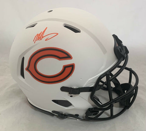 MIKE SINGLETARY SIGNED BEARS F/S LUNAR ECLIPSE SPEED AUTHENTIC HELMET BECKETT