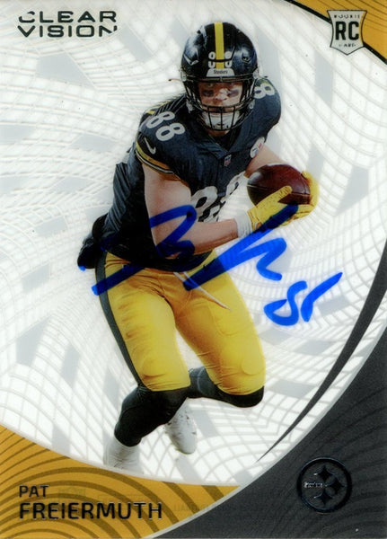 Pat Freiermuth Signed 2021 Chronicles Clear Vision #CVR-20 Card Beckett 57012