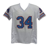 Earl Campbell Autographed/Signed Pro Style White XL Jersey HOF Beckett 35504