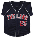 Jim Thome Authentic Signed Navy Blue Pro Style Jersey Autographed BAS Witnessed