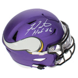 Fran Tarkenton Autographed "HOF 86" Vikings Speedflex Midi Helmet Beckett