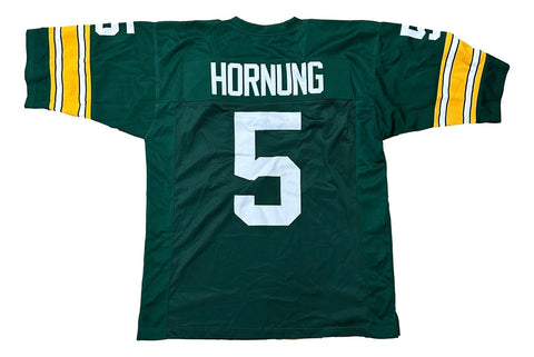 Paul Hornung Custom Green Pro-Style Football Jersey