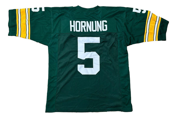Paul Hornung Custom Green Pro-Style Football Jersey