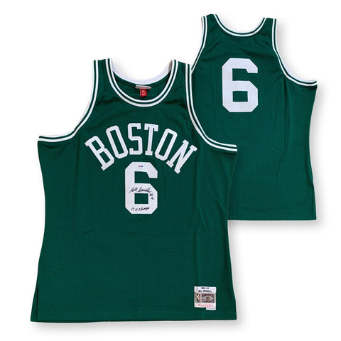 Bill Russell Autographed Boston Celtics Mitchell Ness Jersey 11 x CHAMP PSA DNA