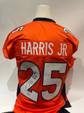 Chris Harris Jr. Autographed & Inscribed Orange Jersey - Denver Broncos BAS COA