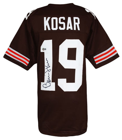 Bernie Kosar Signed Brown Custom Football Jersey - (BECKETT COA)