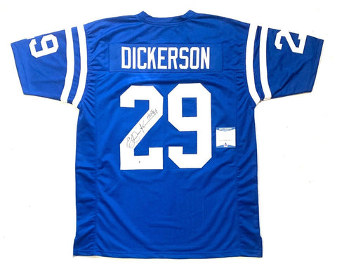 ERIC DICKERSON HOF 99 SIGNED PRO STYLE JERSEY w/ BECKETT WITNESSED COA #WH47799