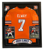 John Elway Autographed/Inscribed "1987 NFL MVP" Nike Jersey DLX Framed BAS COA