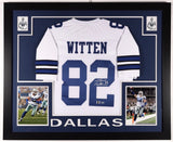 Jason Witten Signed Dallas Cowboys 35x43 Framed Jersey (Beckett COA) Tight End