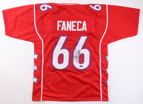 Alan Faneca Signed Pittsburgh Steelers Pro Bowl Jersey (TSE) 9xPro Bowl O-Line