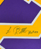 Framed Signed Luc Robitaille HOF 09 35x39 LA Purple Jersey JSA COA