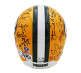 Super Bowl 31 Team Signed Green Bay Packers Auth Helmet - Favre, Rison, Brown