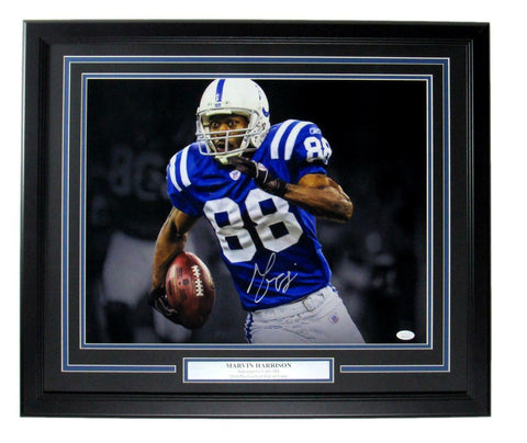 Marvin Harrison HOF Indianapolis Colts Signed/Auto 16x20 Photo Framed JSA 167475