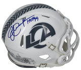 Eric Dickerson Autographed "HOF 99" Rams Mini STS Speed Helmet Beckett