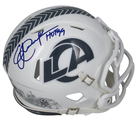 Eric Dickerson Autographed "HOF 99" Rams Mini STS Speed Helmet Beckett