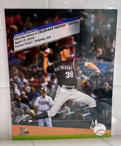 Ubaldo Jimenez Colorado Rockies First No-Hitter in Team History 8x10 Photo