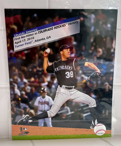 Ubaldo Jimenez Colorado Rockies First No-Hitter in Team History 8x10 Photo