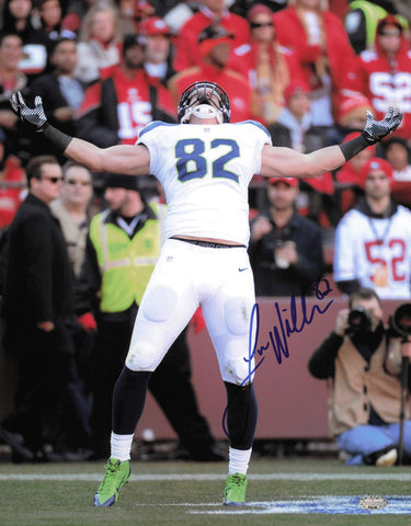 Luke Willson Autographed Signed 11x14 Photo Seattle Seahawks MCS Holo #64136