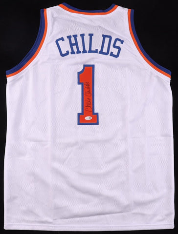 Chris Childs Signed Knicks Jersey (JSA) New York Point Guard 1994-2001