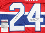 Bobby Sheehan Signed Montreal Canadiens Jersey (JSA) 1969 2nd Round Pick