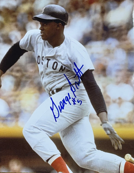 GEORGE SCOTT Signed 8x10 Photo #1 - Boston Red Sox All Star 1B - AUTO
