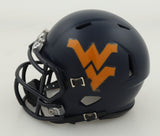 Mike Vanderjagt Signed West Virginia Mountaineers Inscribed Mini Helmet /Beckett