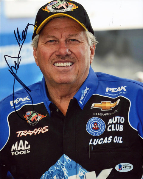 John Force NHRA Authentic Signed 8x10 Vertical Photo Autographed BAS