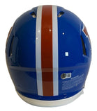 John Elway Autographed Denver Broncos Throwback "D" Pro Speed Helmet BAS COA
