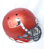 Jim Kelly Autographed Miami Hurricanes Orange Schutt F/S Helmet - JSA W Auth