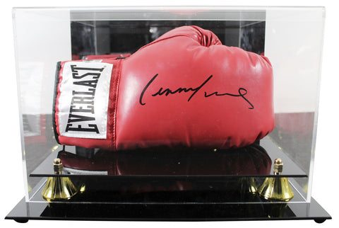 Lennox Lewis Authentic Signed Red Right Hand Everlast Glove W/ Case BAS Witness