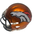 Terrell Davis Autographed Denver Broncos Orange Flash Mini Helmet BAS COA