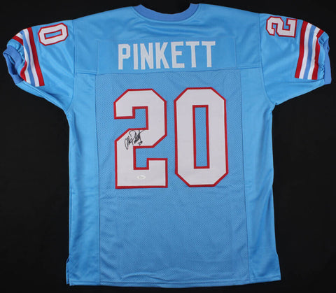 Allen Pinkett Signed Houston Oilers Jersey (JSA COA) Ex Notre Dame Running Back