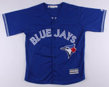 Travis Shaw Signed Toronto Blue Jays Majestic Jersey (JSA COA) Son of Jeff Shaw