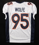 Derek Wolfe Signed Broncos Jersey Inscribed "You Missed MF**" & "MAGA" (Beckett)