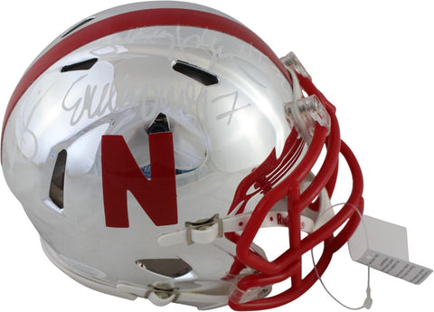 Crouch Rozier Rodgers Signed Nebraska Cornhuskers Chrome Mini Helmet JSA 59391