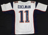 New England Patriots Julian Edelman Autographed White Jersey Beckett #BE41998