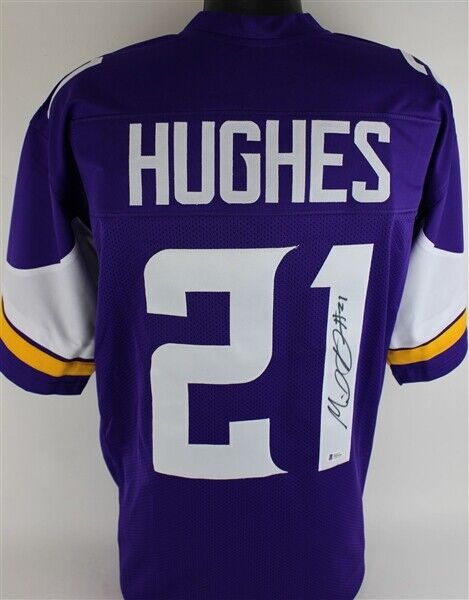 Mike Hughes Signed Minnesota Vikings Jersey (Beckett Hologram) 2018 1st Round Pk