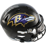 Derrick Henry Autographed Baltimore Ravens Mid-Size Midi Helmet Beckett W 57936
