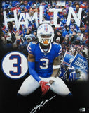 Damar Hamlin Autographed 16x20 Photo Buffalo Bills Beckett 177246