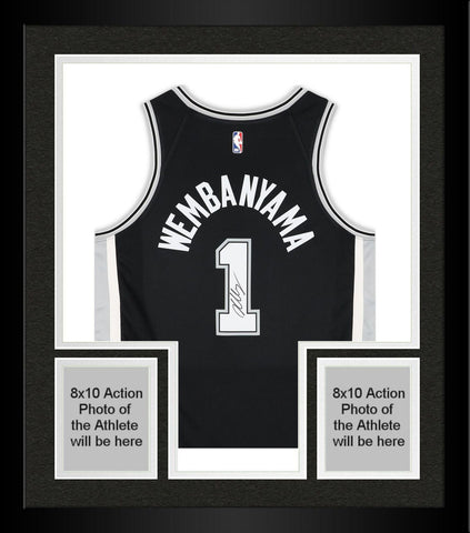 Framed Victor Wembanyama San Antonio Spurs Autographed Nike Icon Swingman Jersey