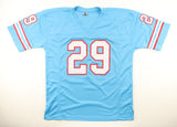 Ken Houston Signed Houston Oilers Jersey Inscribed HOF 86 (JSA) 12xPro Bowl D.B.