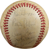 Cincinnati Reds 1981 Team Bench Morgan +24 Sigs Signed NL Baseball Beckett 56278