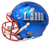 Rob Gronkowski Patriots Signed LIII Authentic Helmet 3x SB Champs Still Here JSA